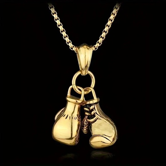 Vintage Other - Boxing Gloves Vintage Gold Charm Jewelry, NEW.. Charm Only, no necklace included